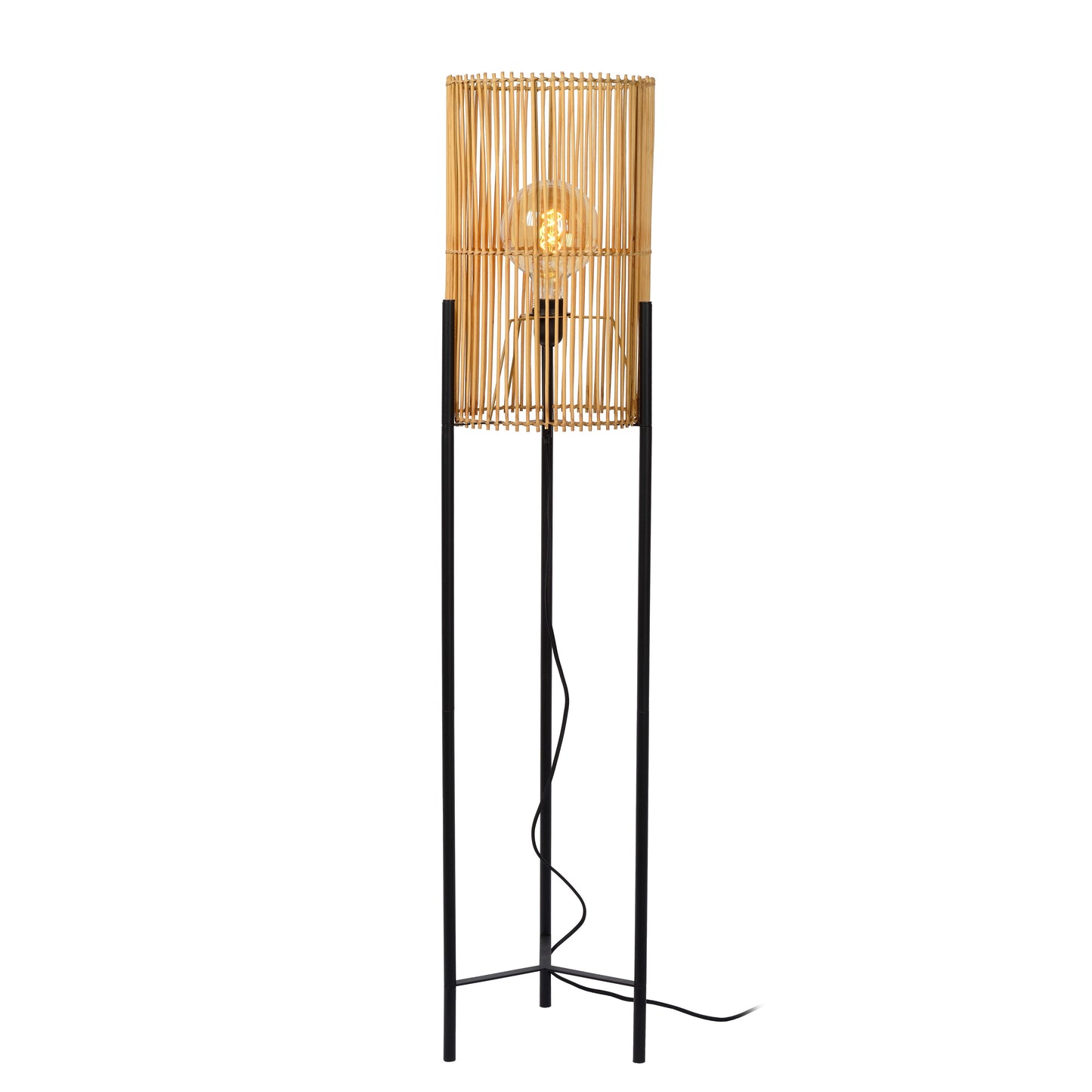 Lucide JANTINE - Floor lamp - Ø 30 cm - 1xE27 - Natural