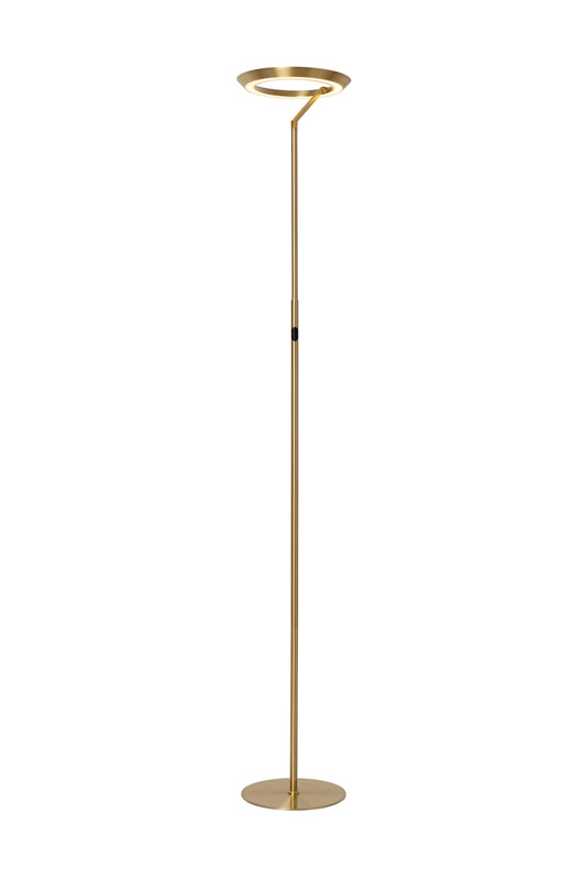 Lucide CELESTE - Floor lamp - Ø 28 cm - LED Dim. - 1x21W 2700K - Matt Gold / Brass