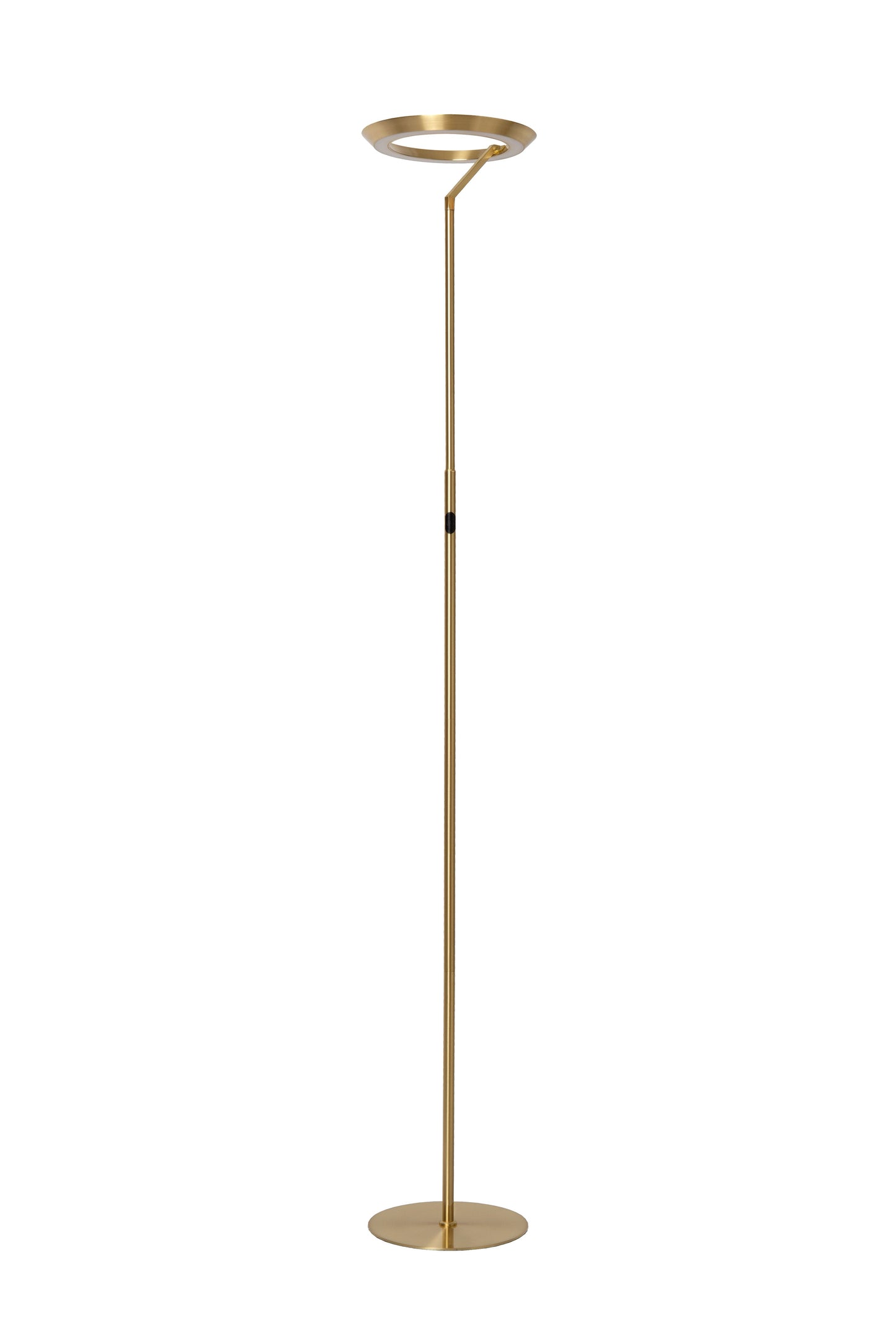 Lucide CELESTE - Floor lamp - Ø 28 cm - LED Dim. - 1x21W 2700K - Matt Gold / Brass