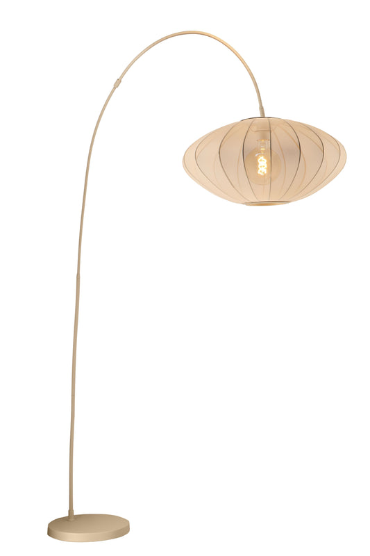 Lucide CORINA - Arc floor lamp - 1xE27 - Cream