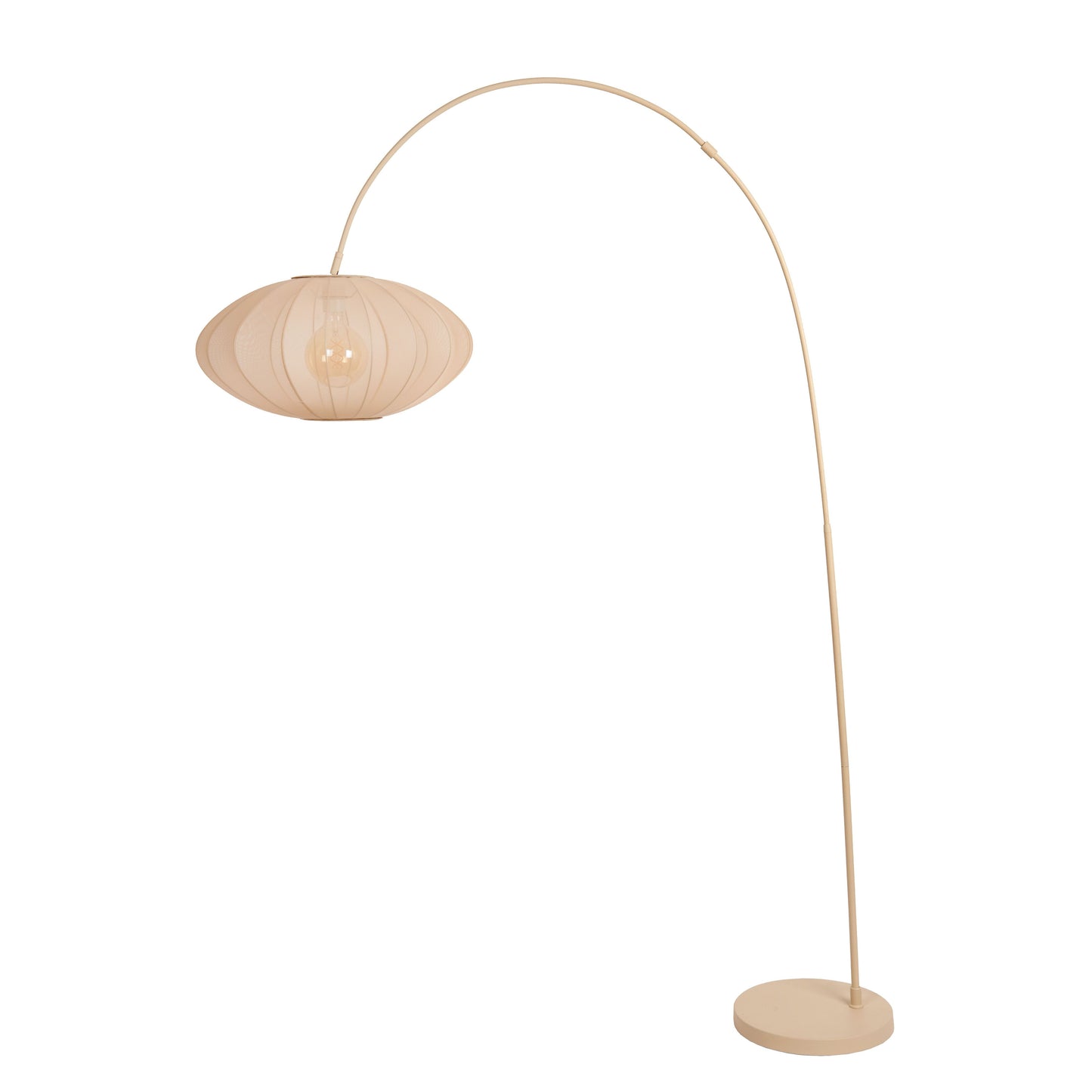 Lucide CORINA - Arc floor lamp - 1xE27 - Cream
