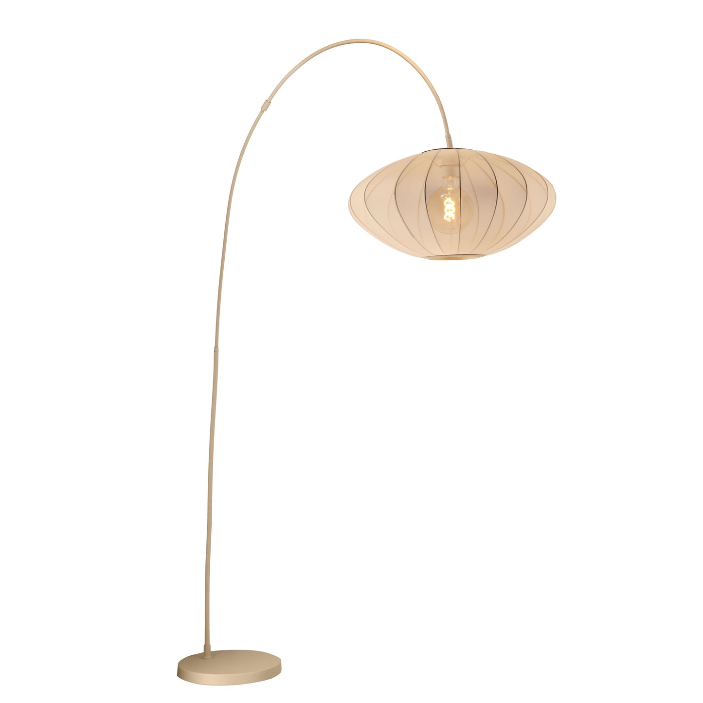 Lucide CORINA - Arc floor lamp - 1xE27 - Cream