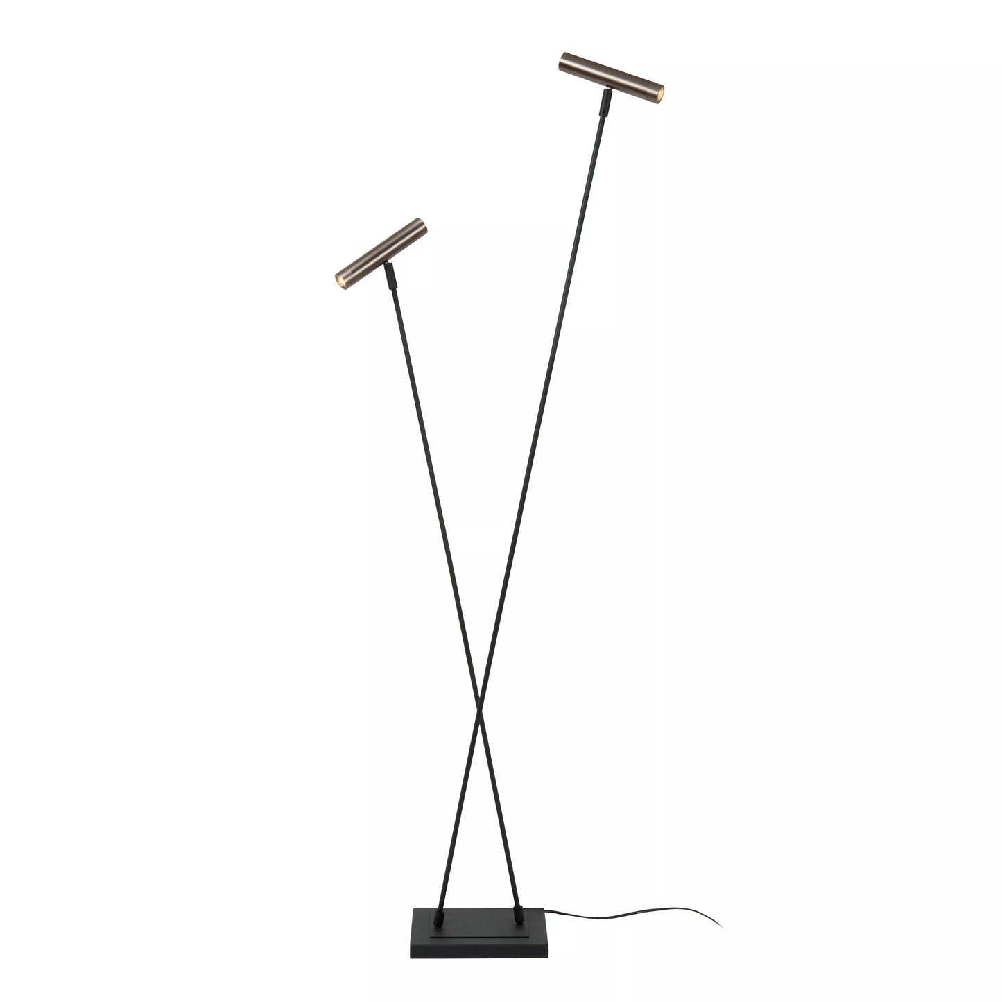 Lucide DUARTE - Floor lamp - 2xG9 - Grey iron | Vibes