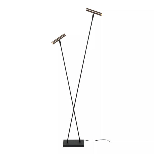 Lucide DUARTE - Floor lamp - 2xG9 - Grey iron | Vibes