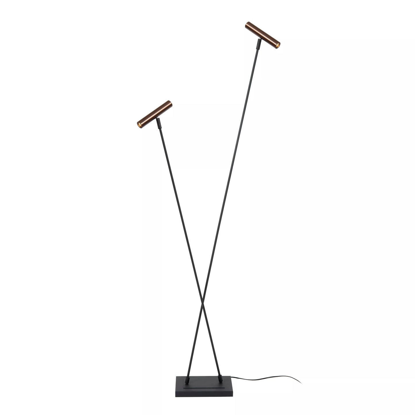 Lucide DUARTE - Floor lamp - 2xG9 - Coffee | Vibes