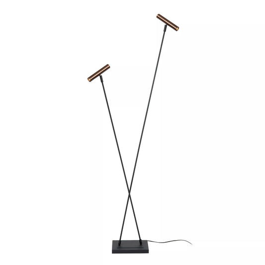Lucide DUARTE - Floor lamp - 2xG9 - Coffee | Vibes