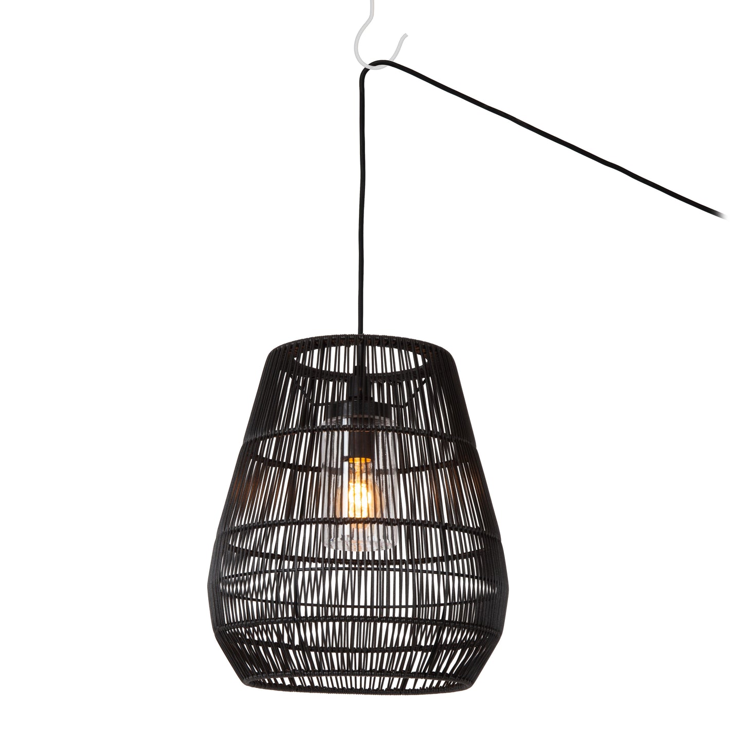 Lucide NERIDA - Pendant light Indoor/Outdoor - Ø 35 cm - 1xE27 - IP44 - Black