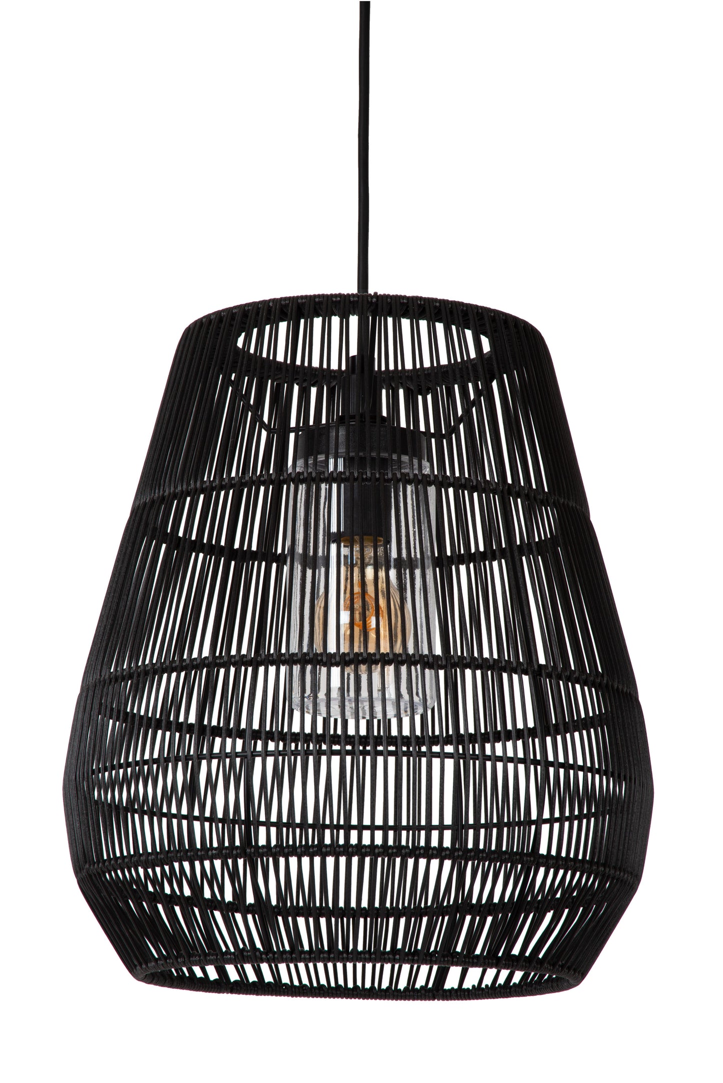 Lucide NERIDA - Pendant light Indoor/Outdoor - Ø 35 cm - 1xE27 - IP44 - Black