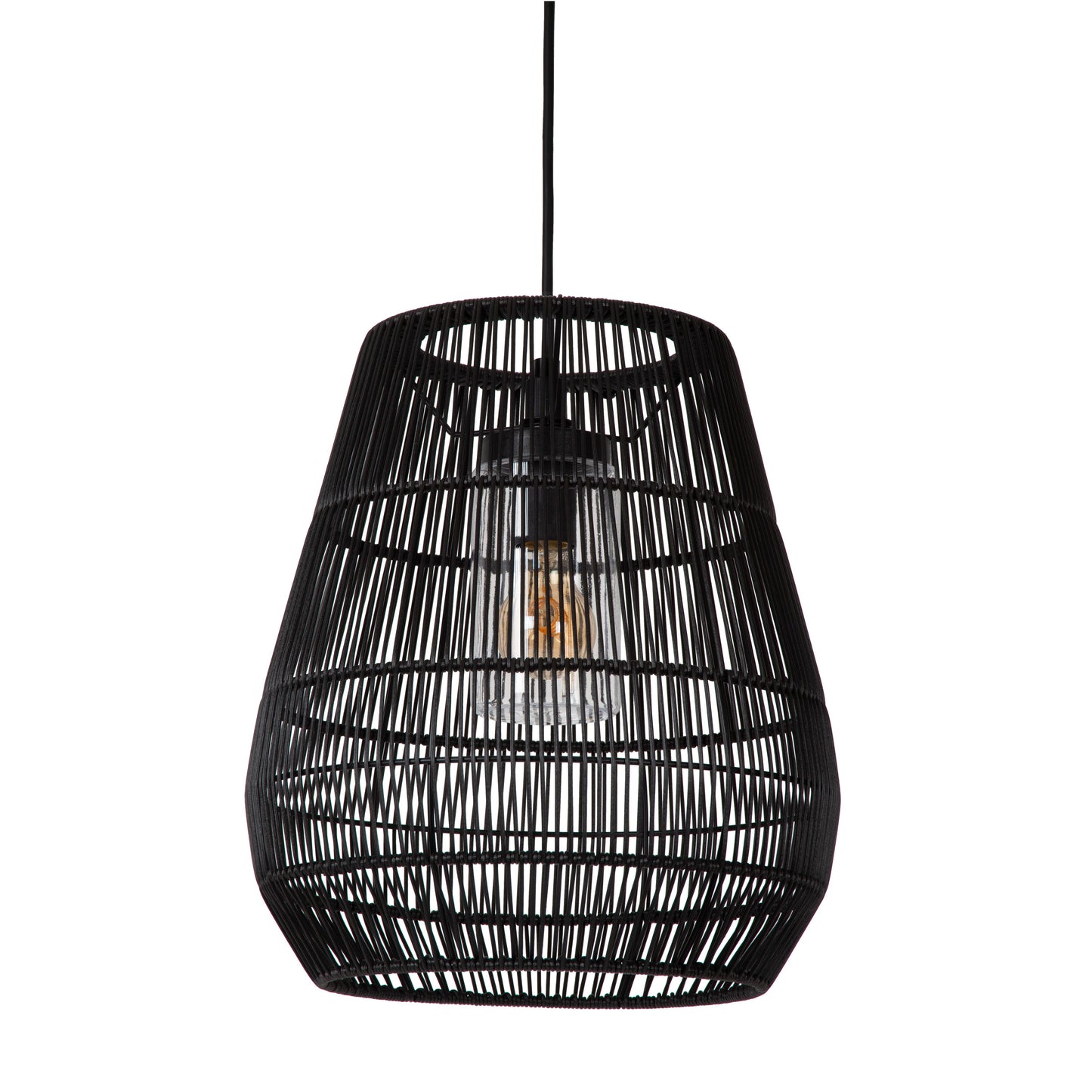 Lucide NERIDA - Pendant light Indoor/Outdoor - Ø 35 cm - 1xE27 - IP44 - Black