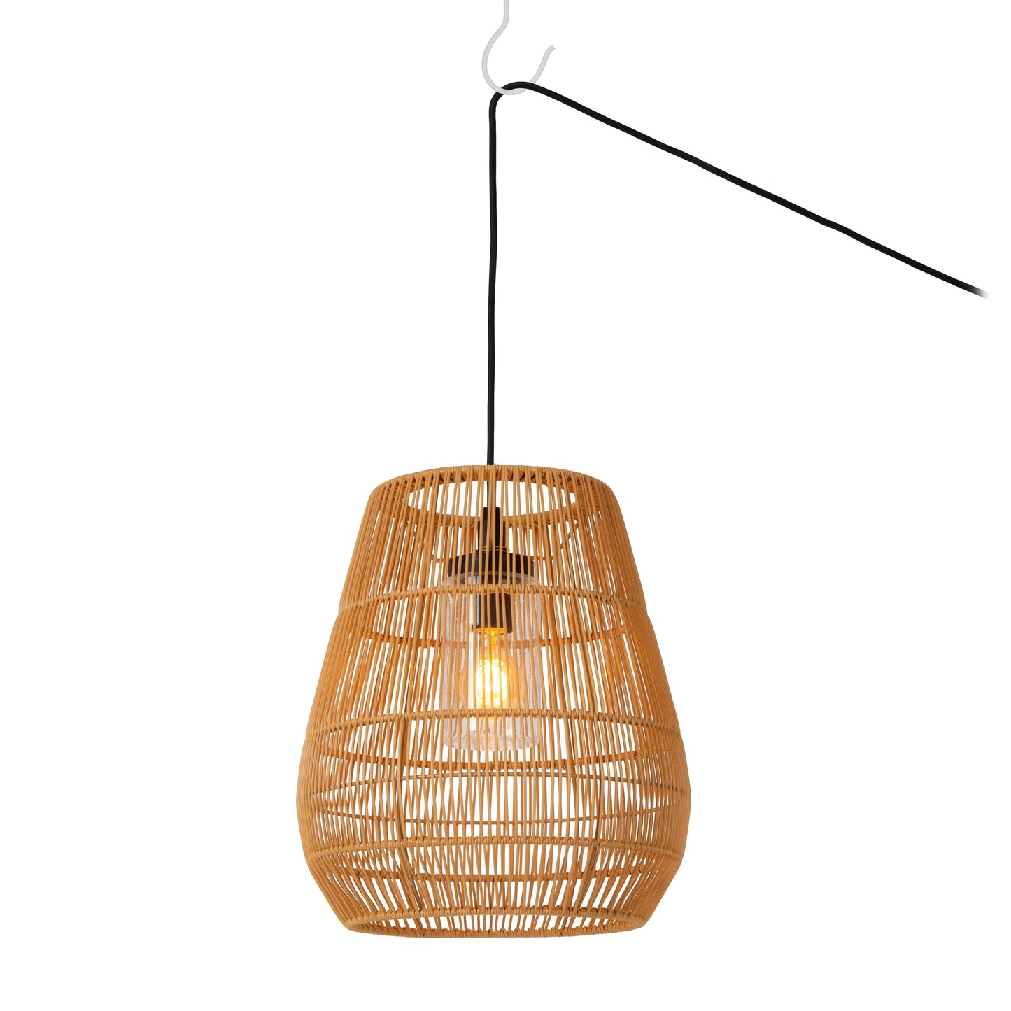 Lucide NERIDA - Pendant light Indoor/Outdoor - Ø 35 cm - 1xE27 - IP44 - Natural