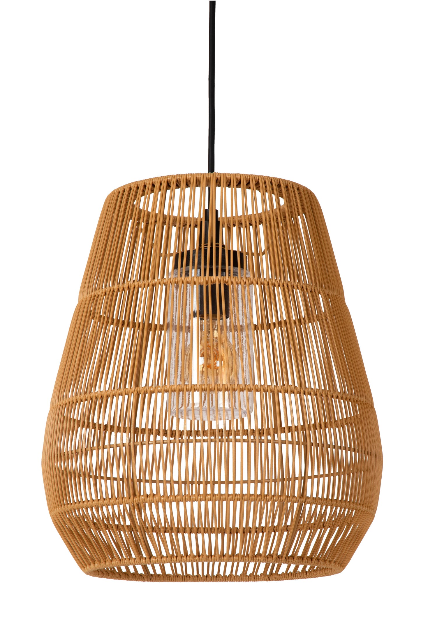 Lucide NERIDA - Pendant light Indoor/Outdoor - Ø 35 cm - 1xE27 - IP44 - Natural