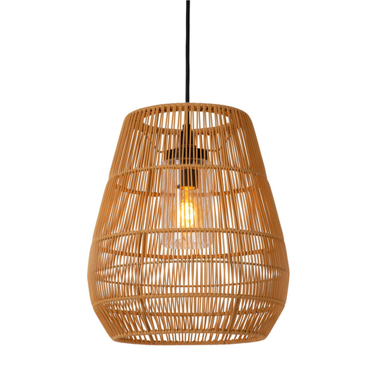 Lucide NERIDA - Pendant light Indoor/Outdoor - Ø 35 cm - 1xE27 - IP44 - Natural