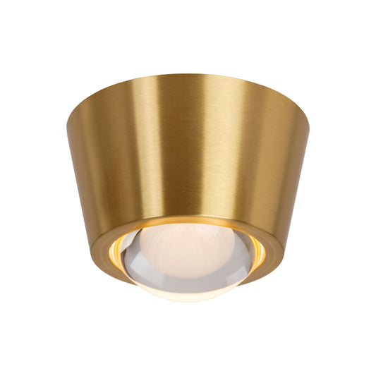 Lucide RIGON - Flush ceiling light - Ø 9 cm - LED - 1x7W 3000K - Matt Gold / Brass