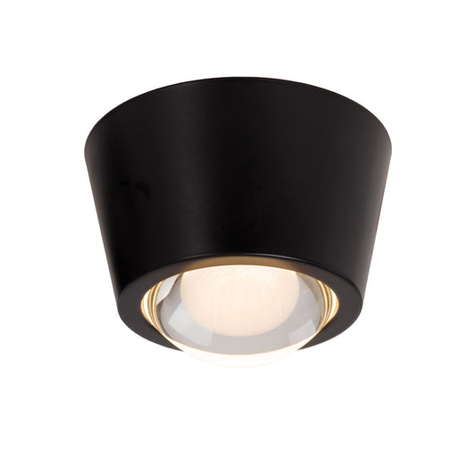 Lucide RIGON - Flush ceiling light - Ø 9 cm - LED - 1x6W 3000K - Black