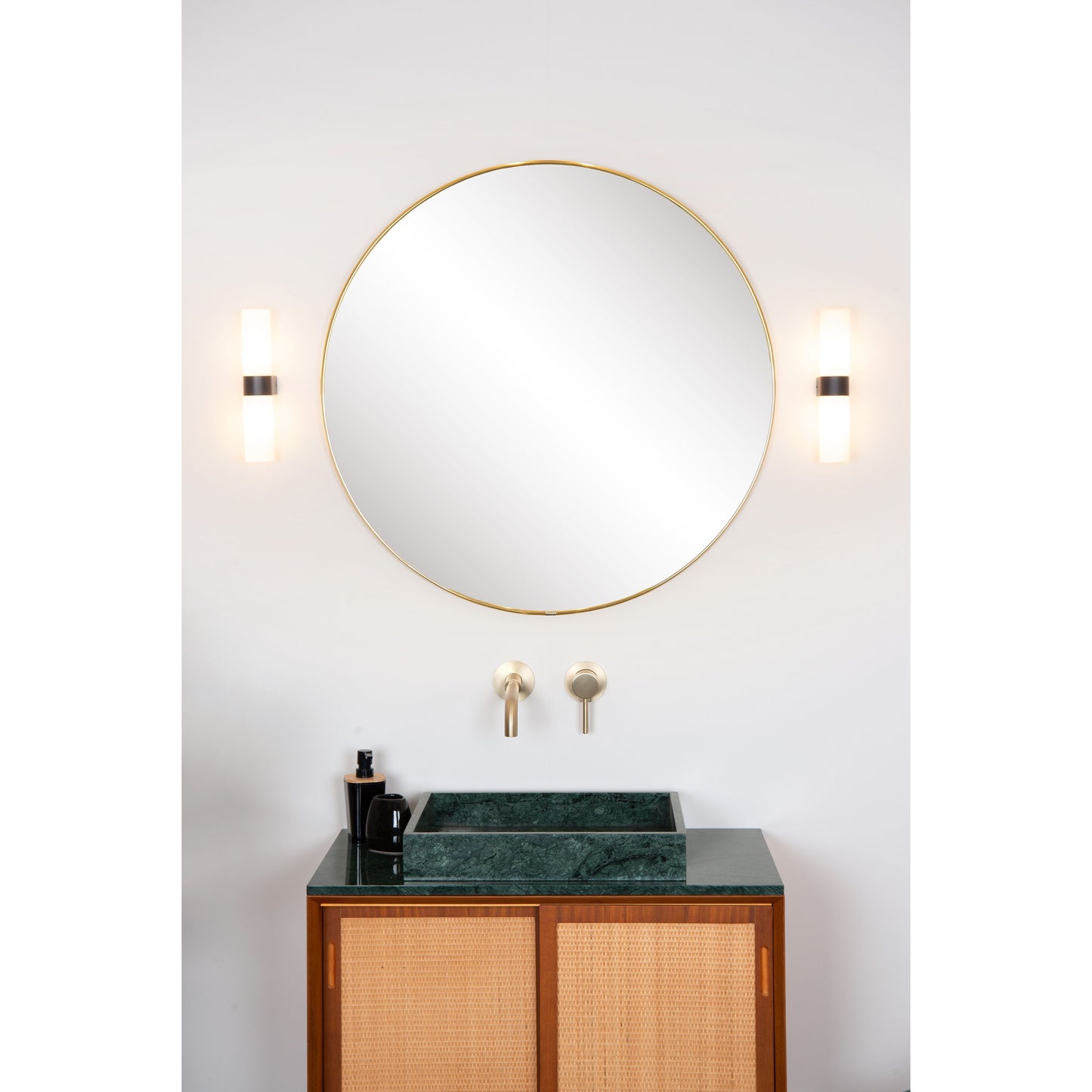 Lucide JESSE - Wall light Bathroom - 2xG9 - IP44 - Black