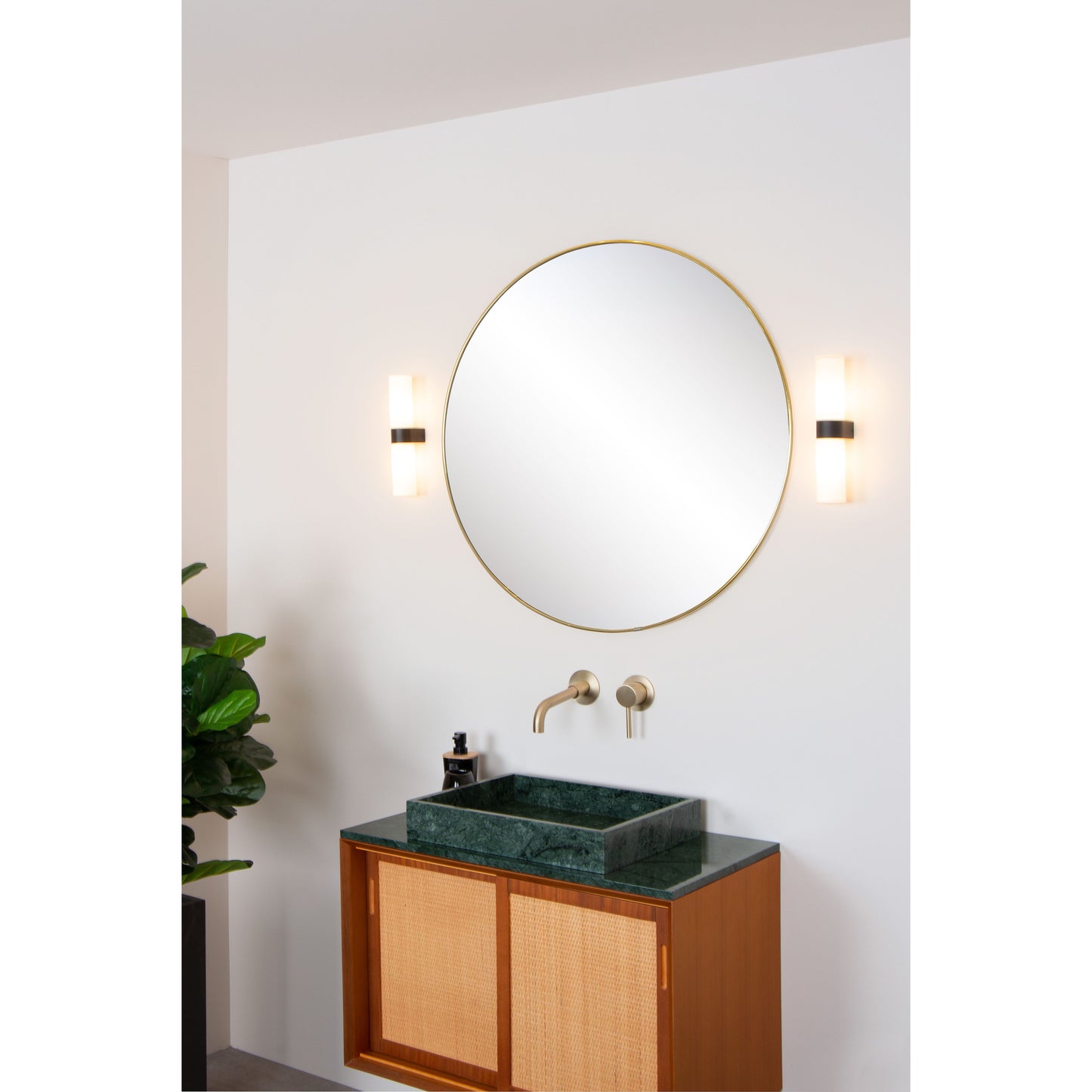 Lucide JESSE - Wall light Bathroom - 2xG9 - IP44 - Black