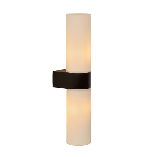 Lucide JESSE - Wall light Bathroom - 2xG9 - IP44 - Black