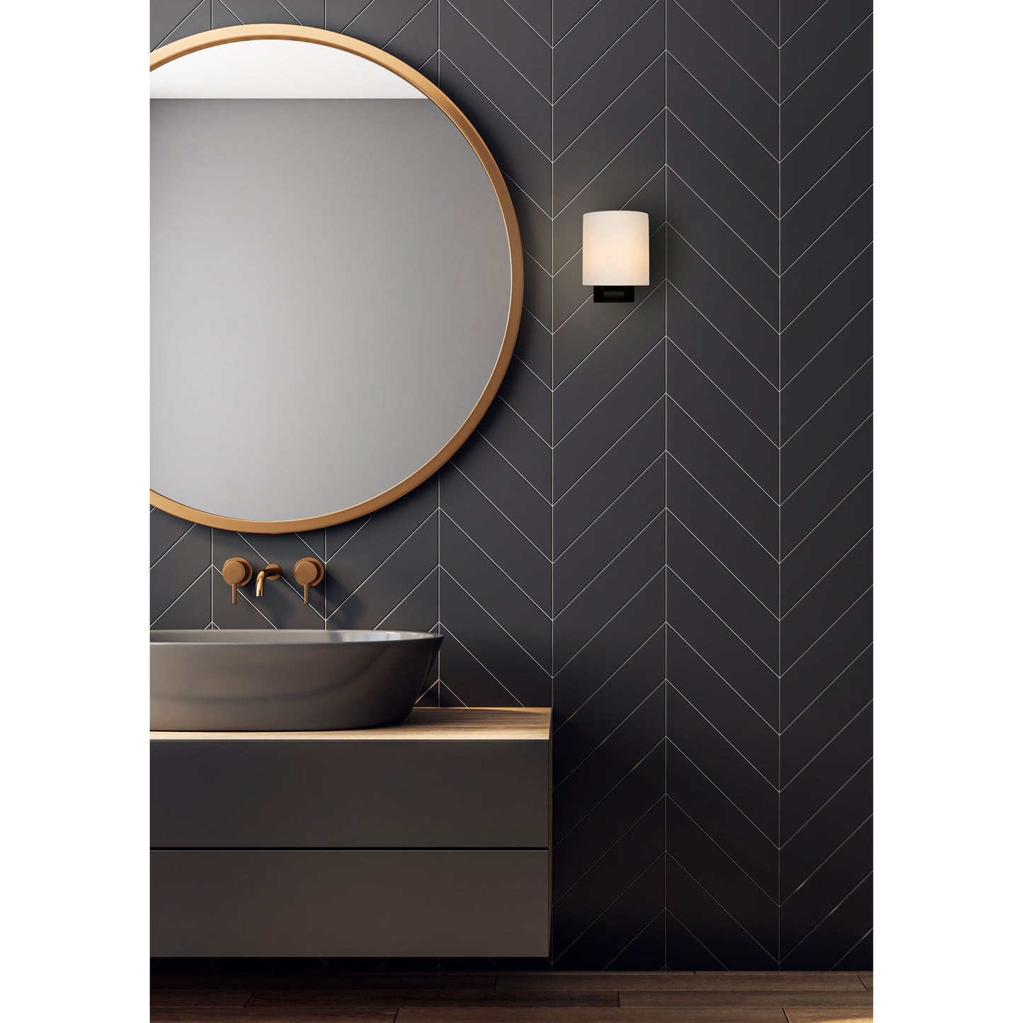 Lucide JELTE - Wall light Bathroom - 1xG9 - IP44 - Black