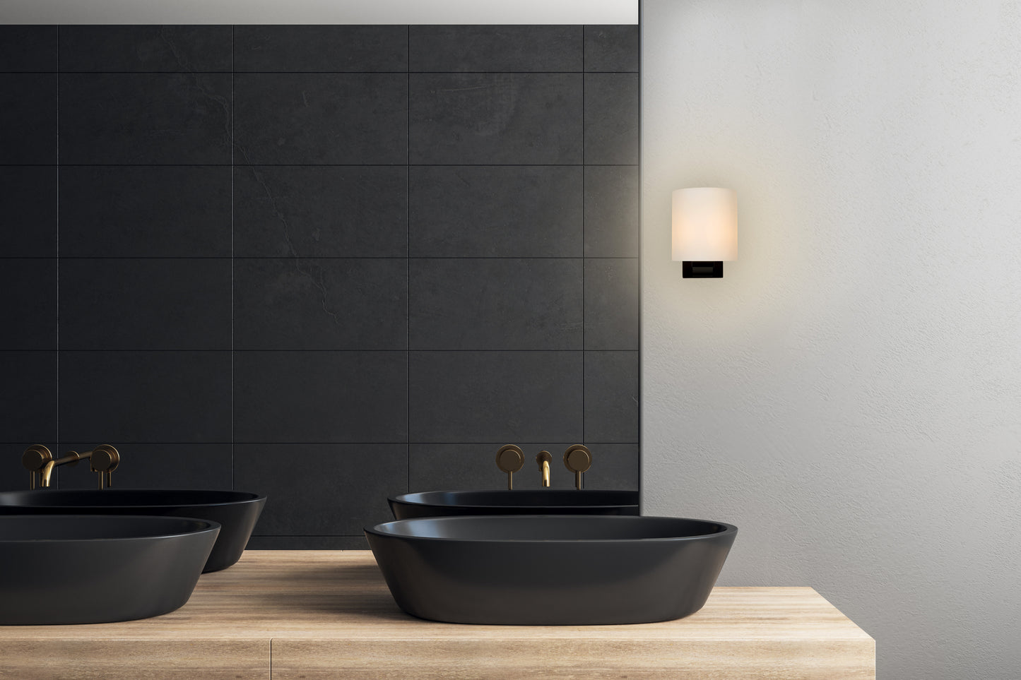 Lucide JENNO - Wall light Bathroom - 1xG9 - IP44 - Black