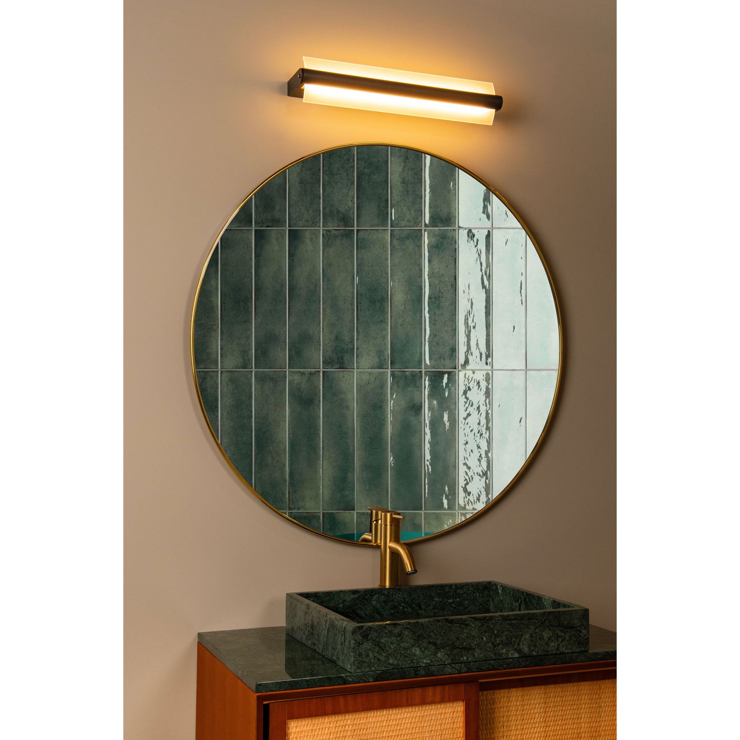 Lucide WANDA - Wall light Bathroom - LED - 1x15W 3000K - IP44 - Transparant