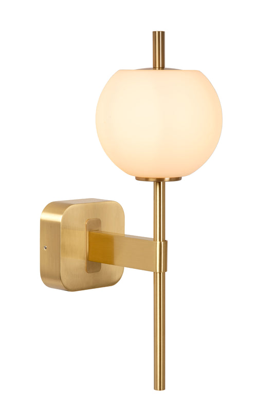 Lucide ELDA - Wall light Bathroom - 1xG9 - IP44 - Matt Gold / Brass