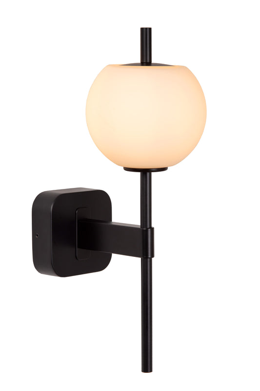 Lucide ELDA - Wall light Bathroom - 1xG9 - IP44 - Black