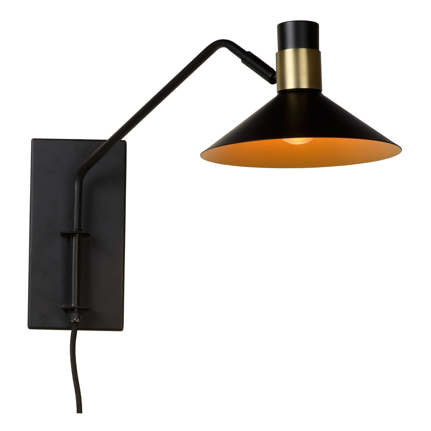 Lucide PEPIJN - Wall light - 1xE14 - 3 StepDim - Black