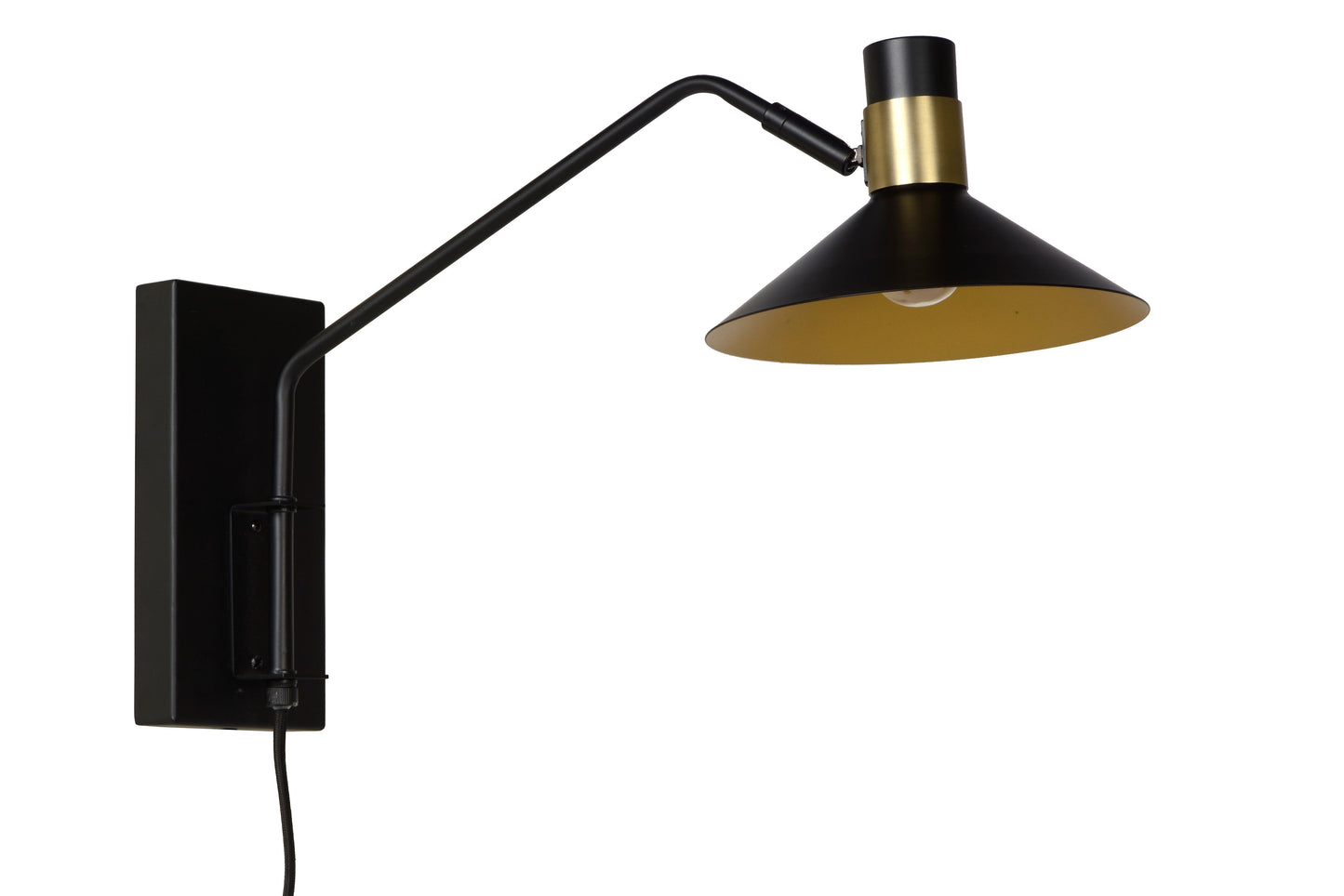 Lucide PEPIJN - Wall light - 1xE14 - 3 StepDim - Black