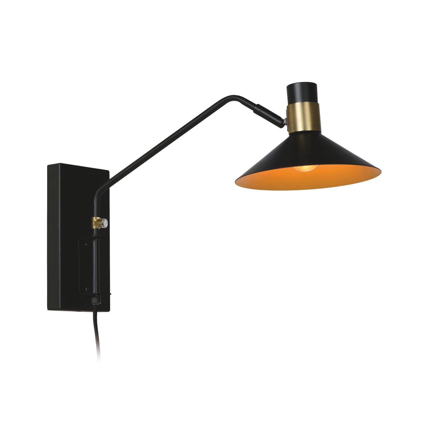 Lucide PEPIJN - Wall light - 1xE14 - 3 StepDim - Black