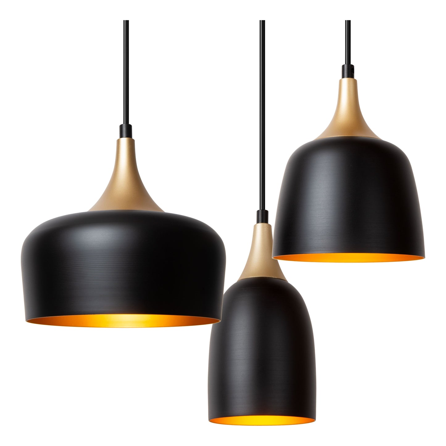 Lucide CHAYANNE - Pendant light - 8xE14 - Black