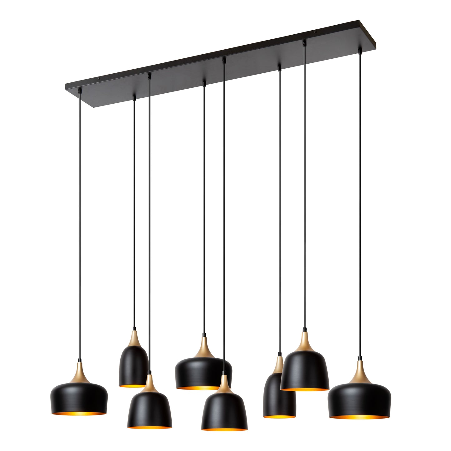 Lucide CHAYANNE - Pendant light - 8xE14 - Black