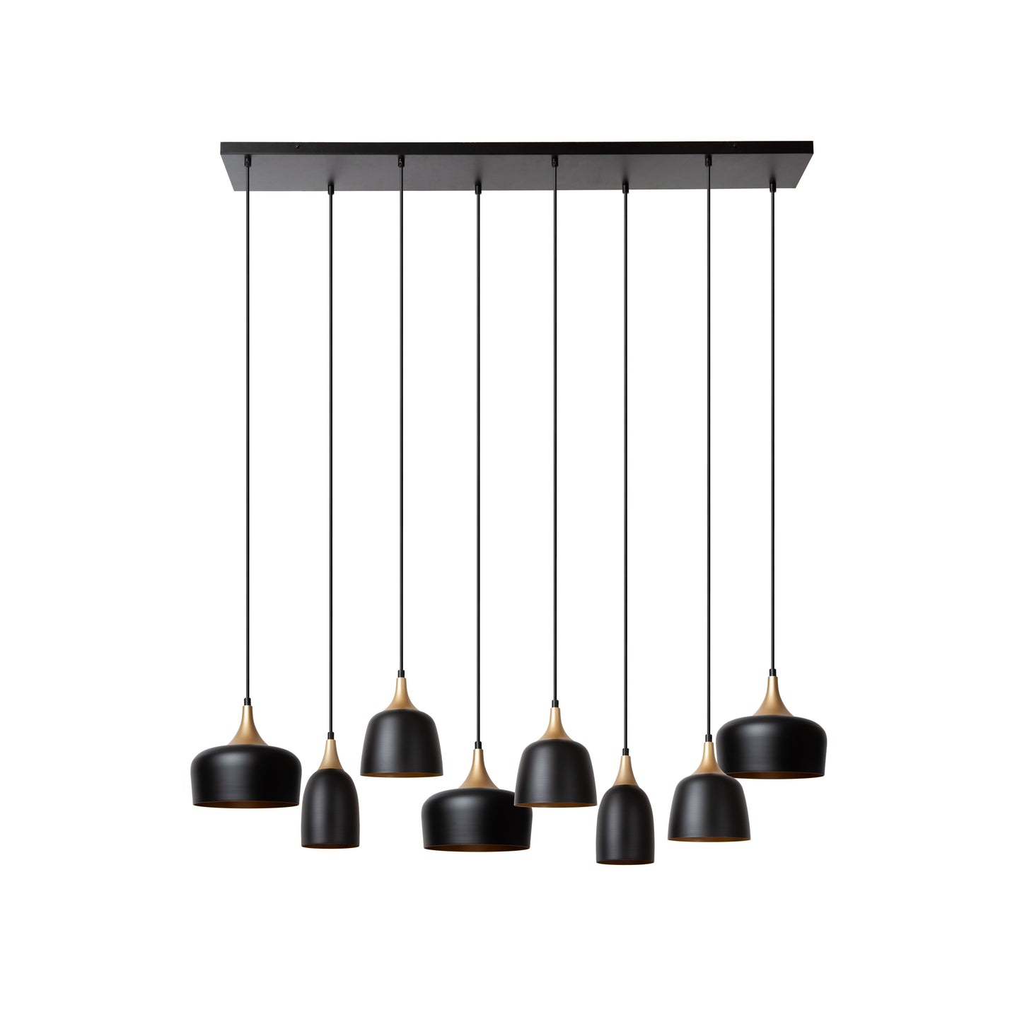 Lucide CHAYANNE - Pendant light - 8xE14 - Black