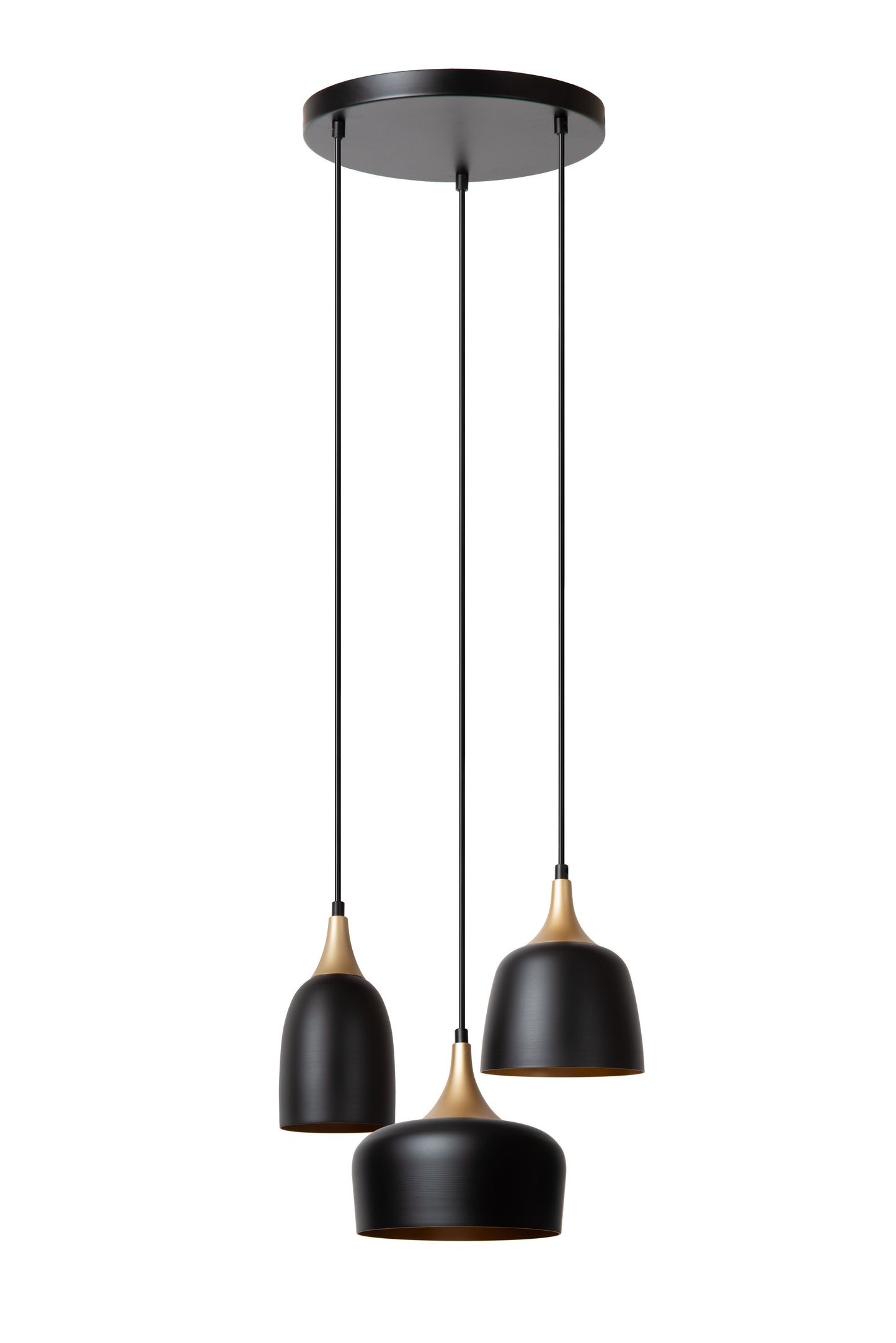 Lucide CHAYANNE - Pendant light - 3xE14 - Black