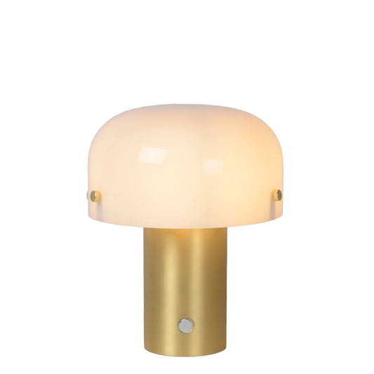 Lucide TIMON - Table lamp - 1xE14 - 3 StepDim - Matt Gold / Brass