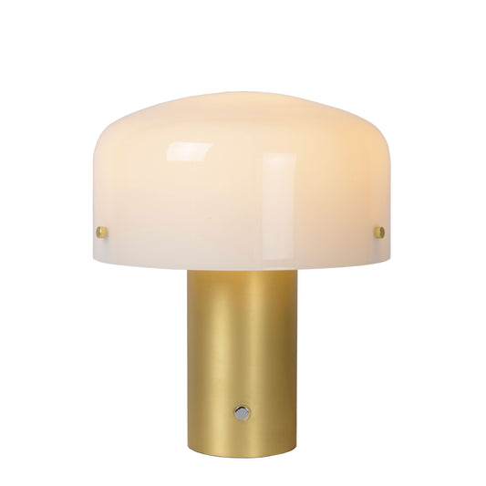 Lucide TIMON - Table lamp - 1xE27 - 3 StepDim - Matt Gold / Brass