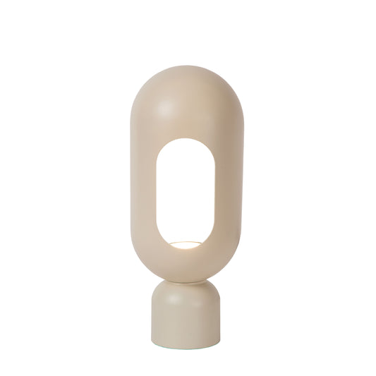 Lucide BARRIS - Table lamp - 1xE27 - Taupe