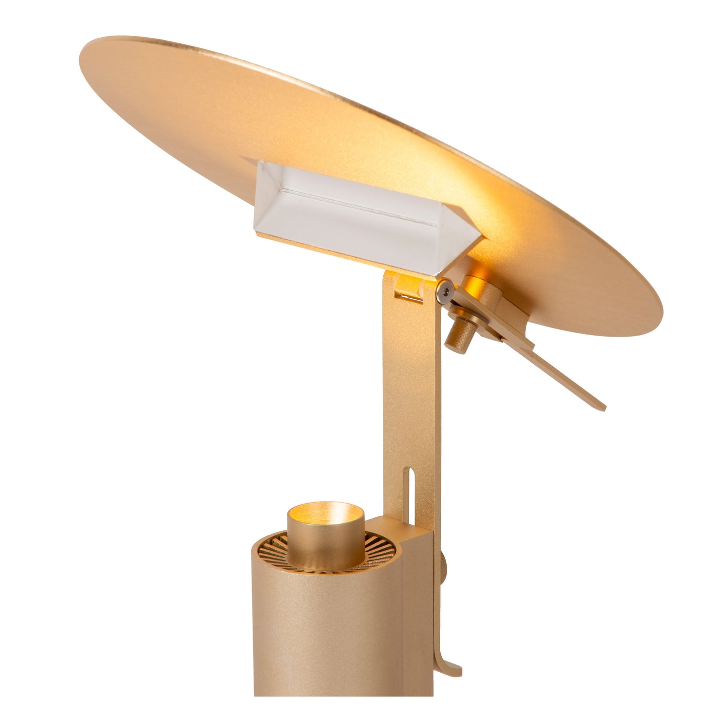 Lucide FITS - Table lamp - LED - 1x8W 3000K - Matt Gold / Brass