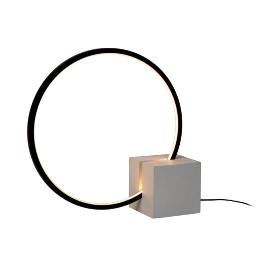 Lucide CIRKELIS - Table lamp - LED Dim. - 1x6W 3000K - Black