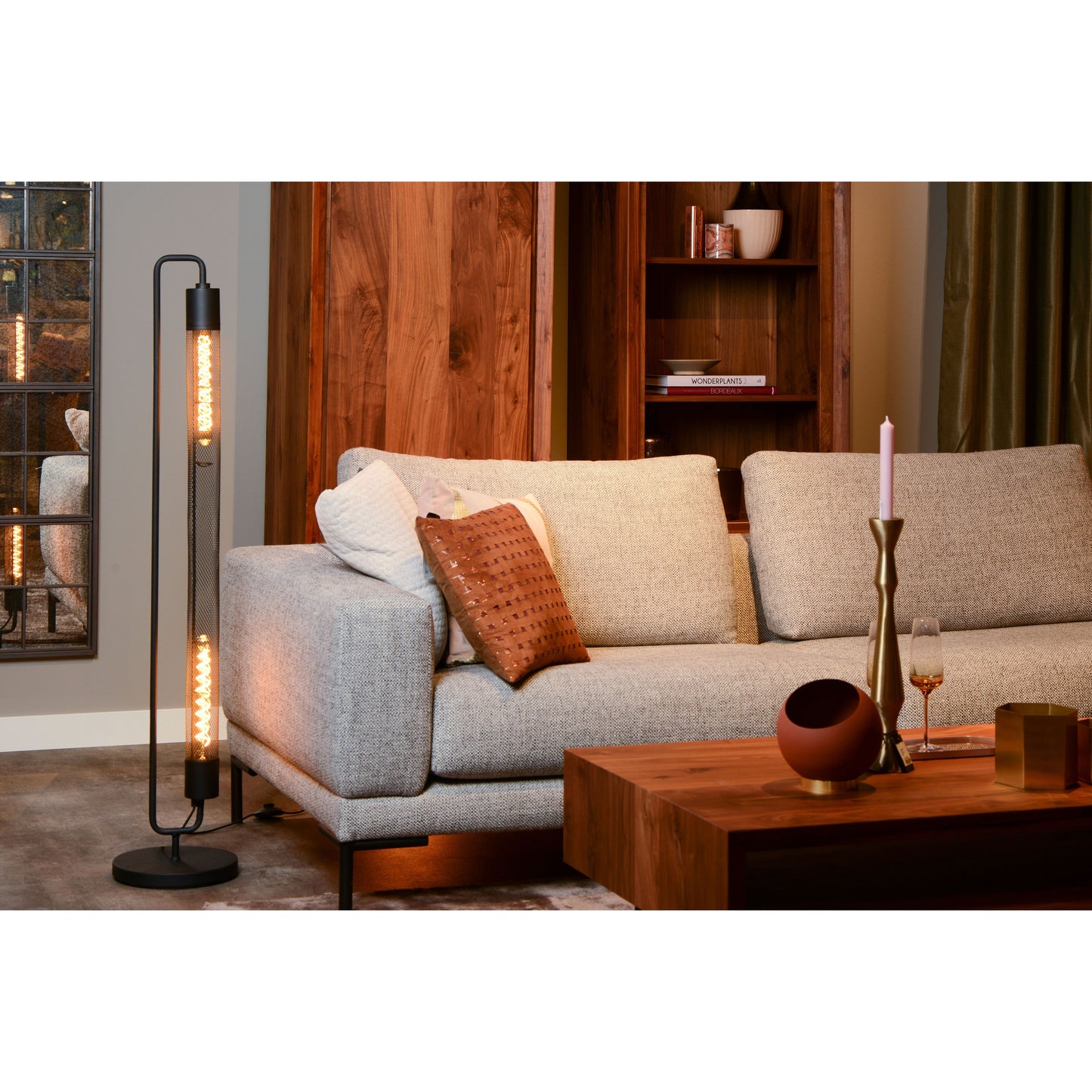 Lucide CALIXT - Floor lamp - 2xE27 - Black