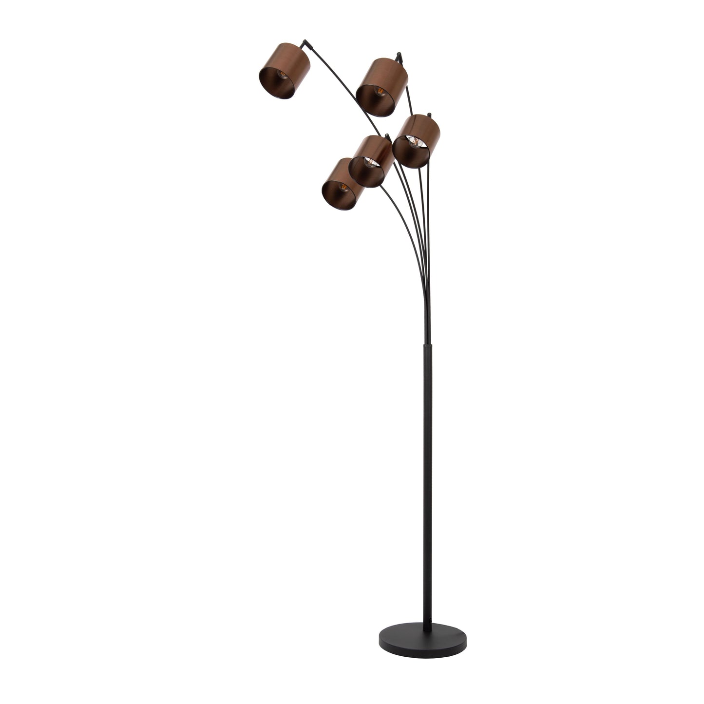 Lucide RANKOS - Floor lamp - 5xE14 - Black