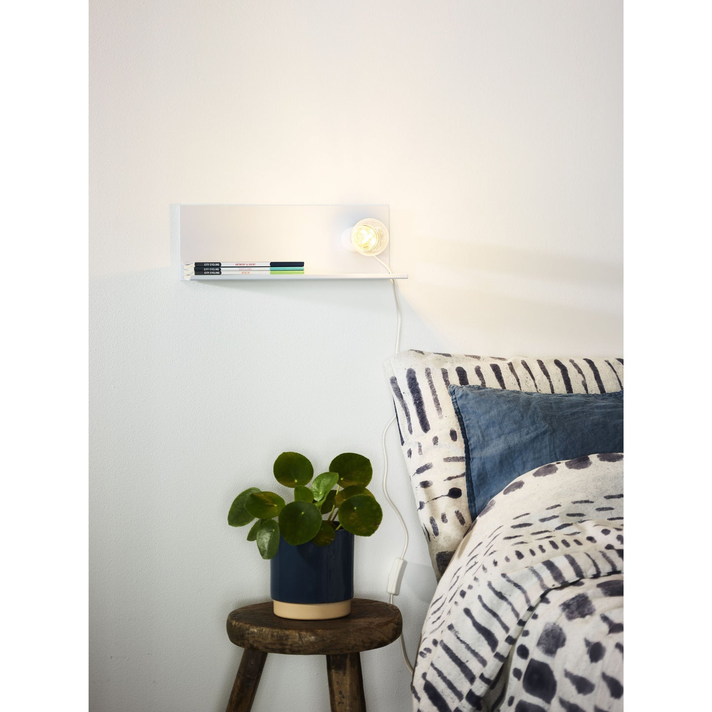 Lucide SEBO - Bedside lamp / Wall light - 1xE27 - White