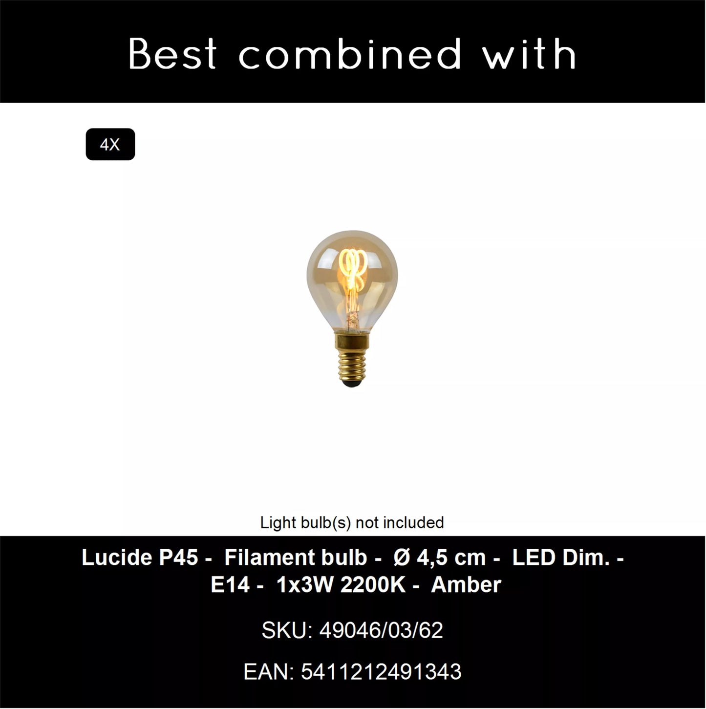 Lucide KALA - Pendant light - 4xE14 - Taupe