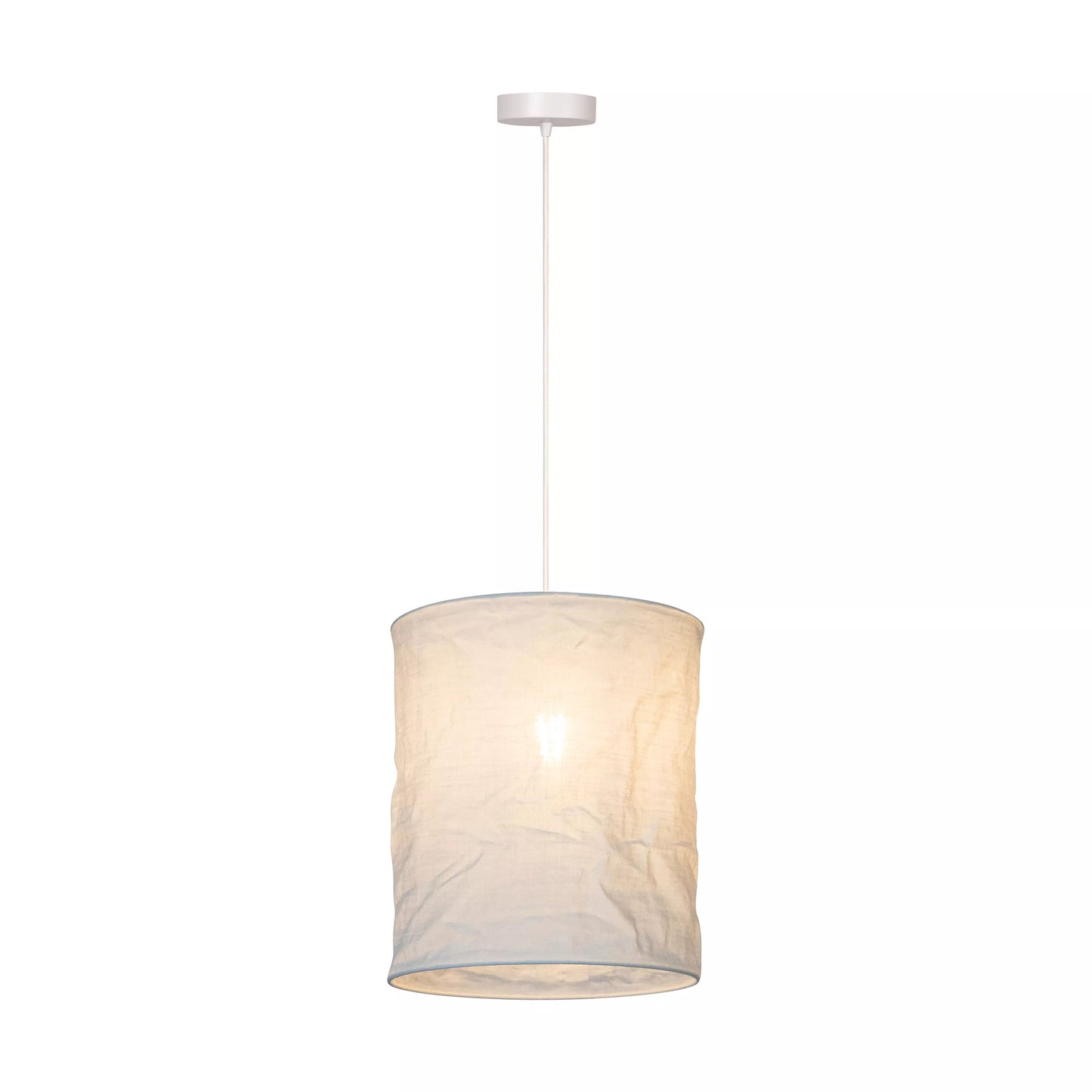 Lucide TISSAJA - Pendant light - Ø 30 cm - 1xE27 - White | Essential
