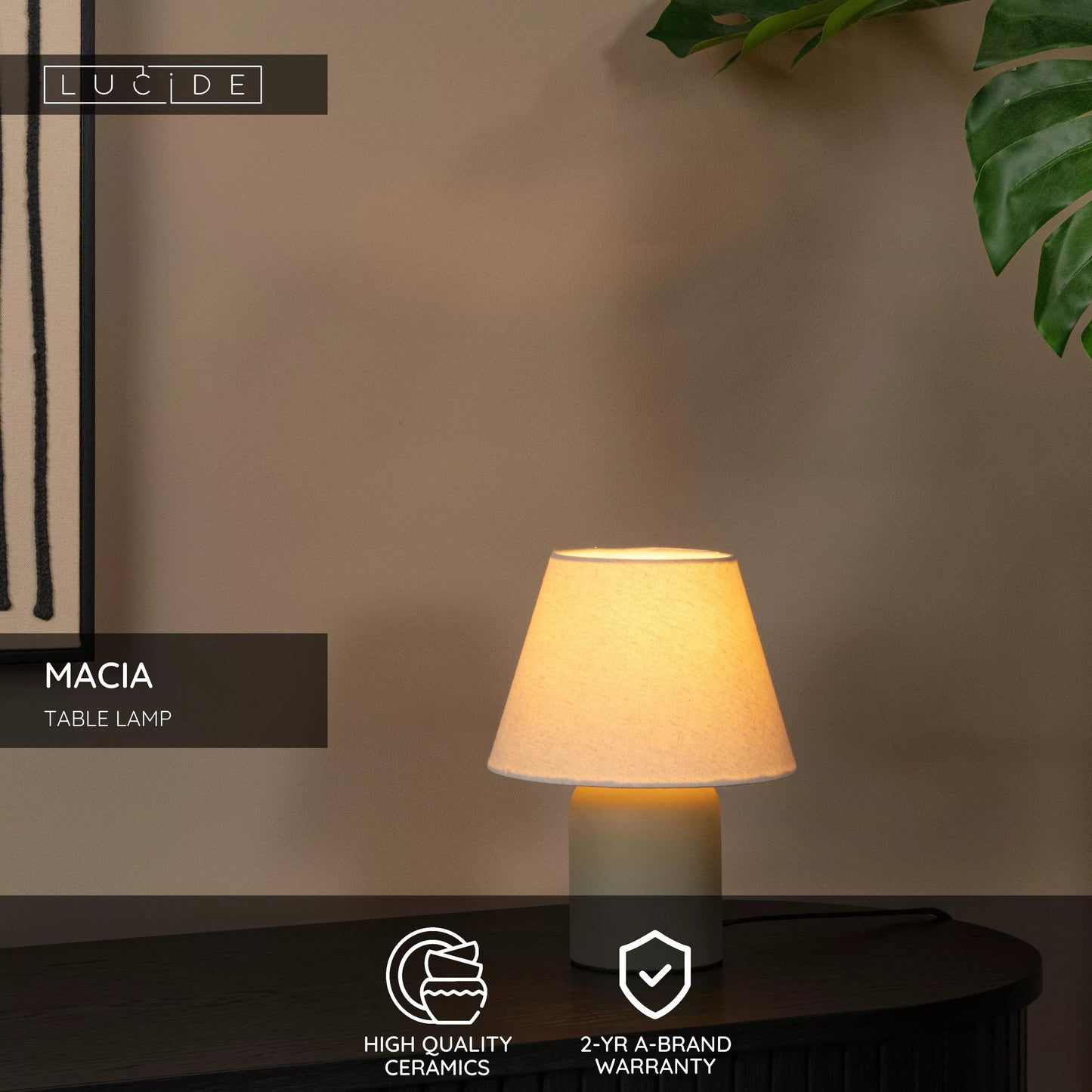 Lucide MACIA - Table lamp - 1xE14 - Green