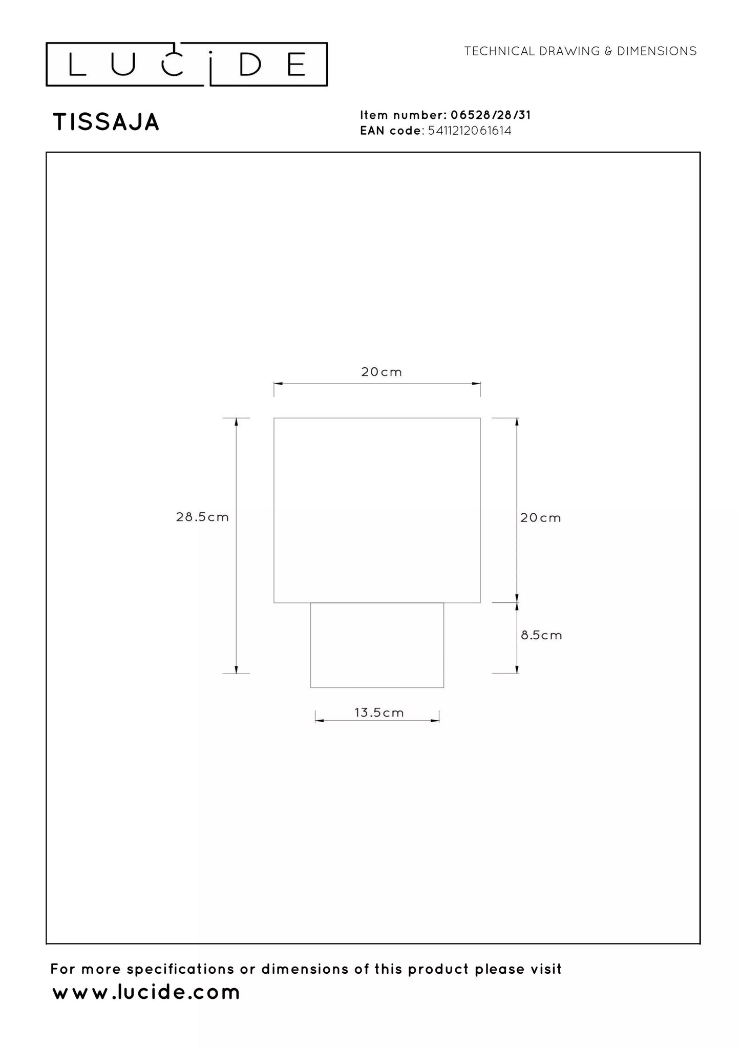 Lucide TISSAJA - Table lamp - Ø 20 cm - 1xE14 - White | Essential
