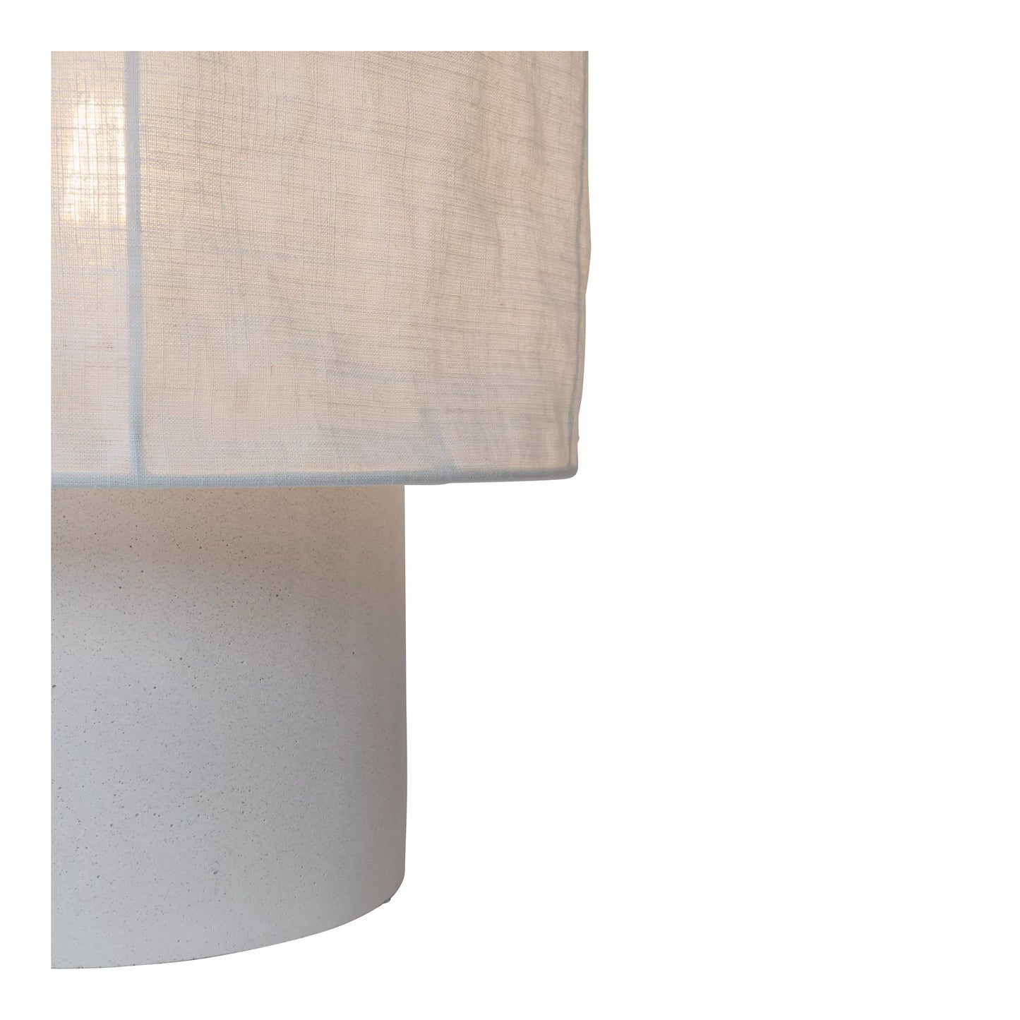 Lucide TISSAJA - Table lamp - Ø 30 cm - 1xE27 - White | Essential
