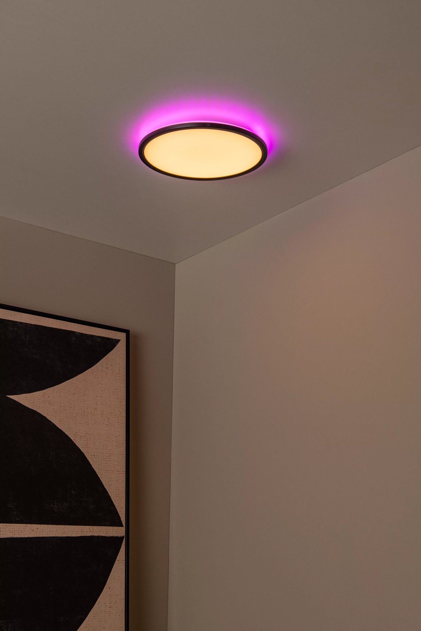 Lucide CASTOR - Flush ceiling light - Ø 32 cm - LED Dim. - CCT - 1x20W 2700K/6500K - Rgb - Opal
