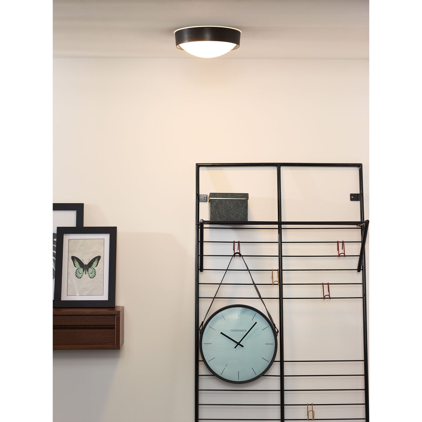 Lucide LEX - Flush ceiling light - Ø 25 cm - 1xE27 - Black