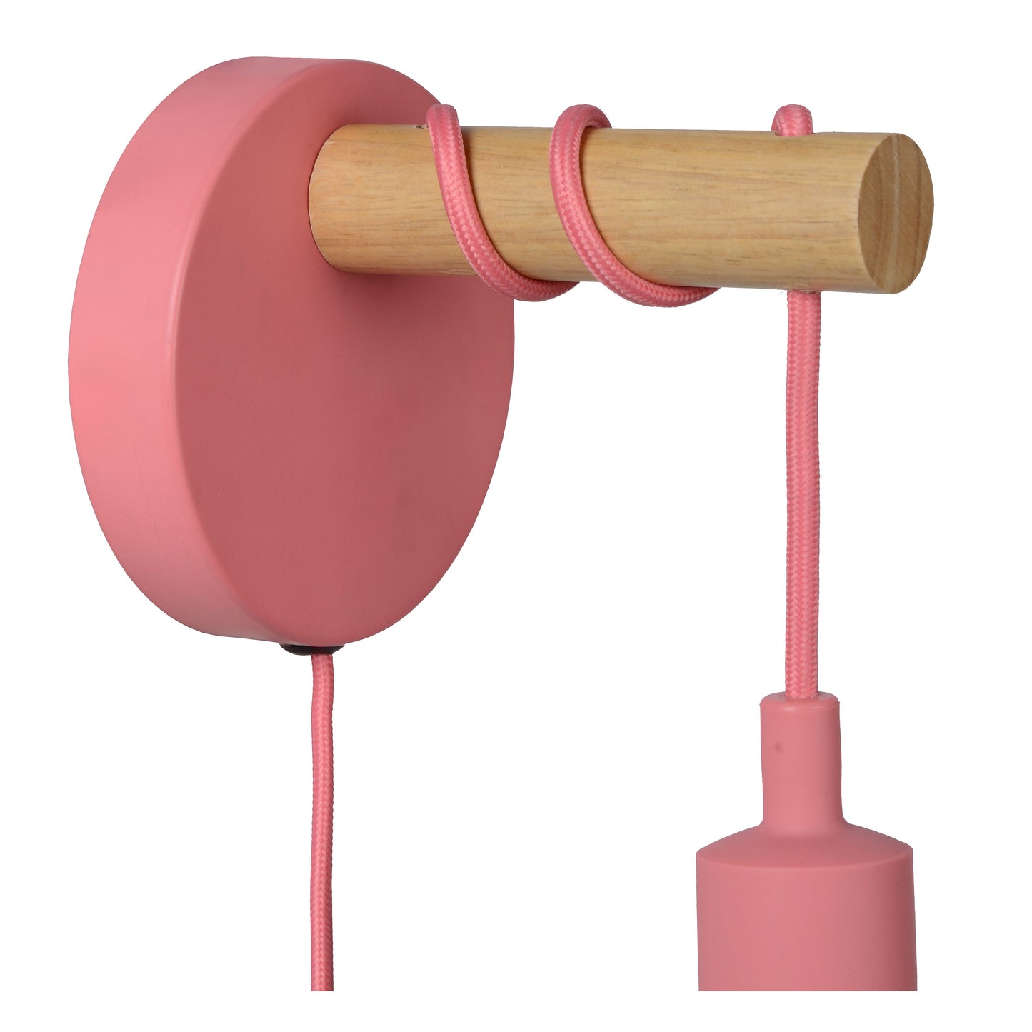 Lucide POLA - Wall light Children - Ø 12 cm - 1xE27 - Pink