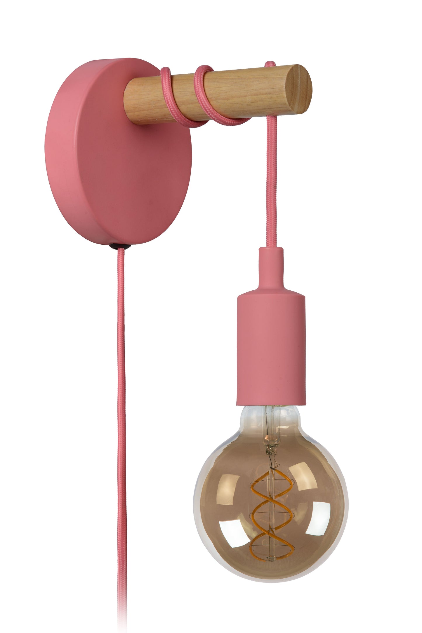 Lucide POLA - Wall light Children - Ø 12 cm - 1xE27 - Pink